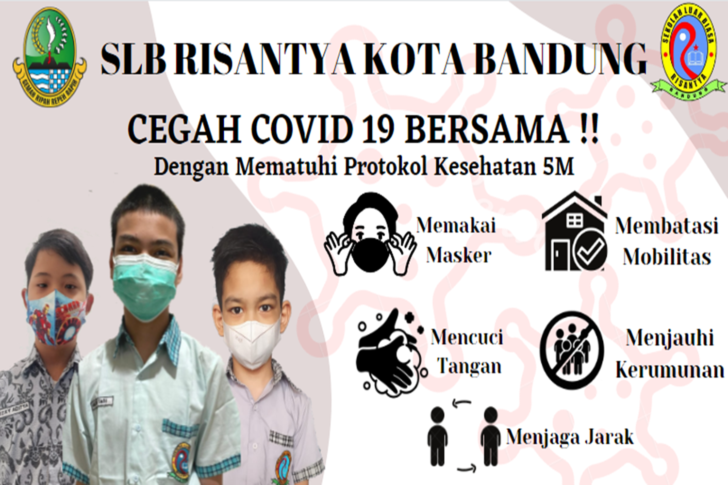 Cegah Covid-19 Bersama SLB Risantya